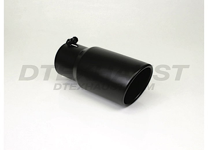 Different Trends BOLT-ON 6.00IN ROLLED SLANT DIESEL EXHAUST TIP Black