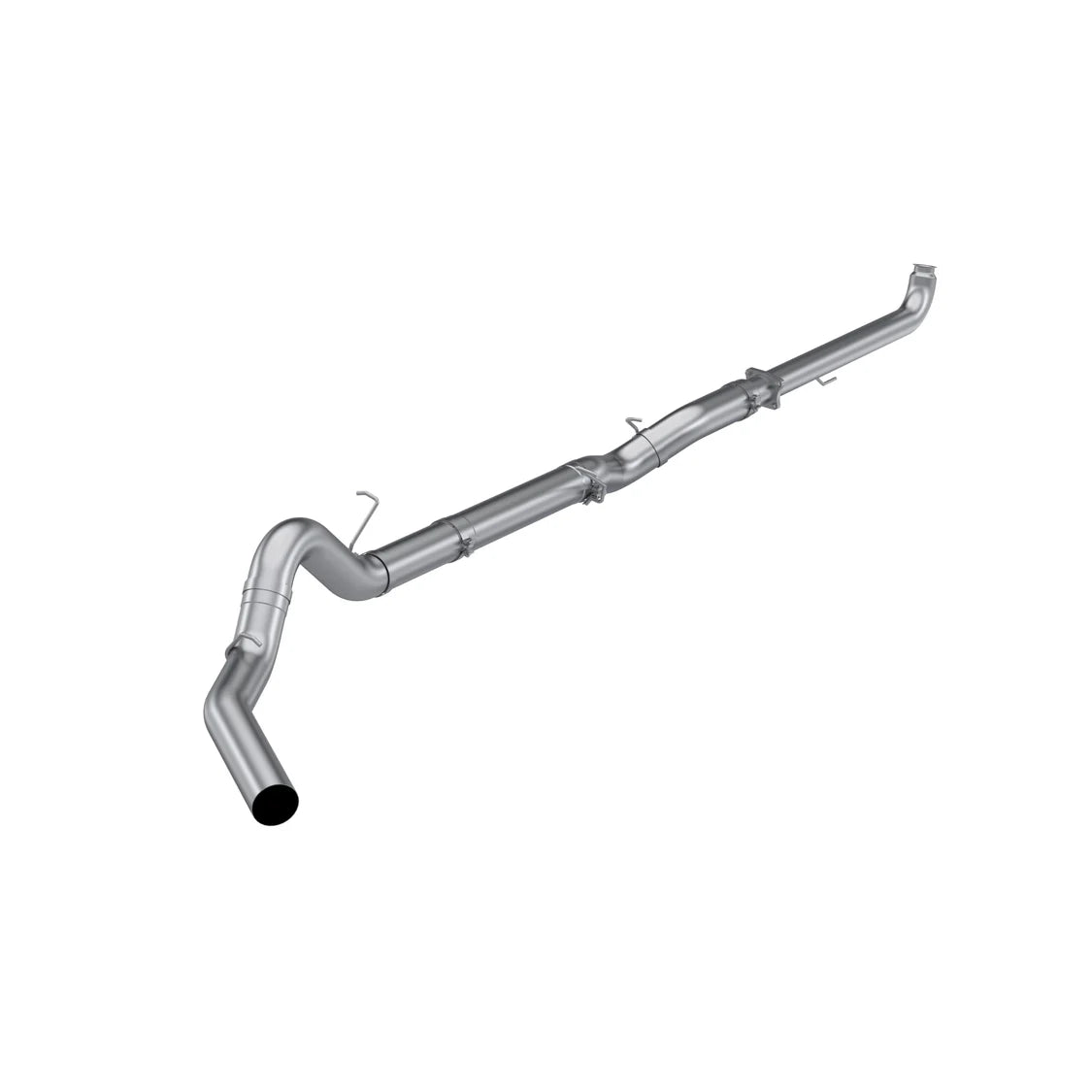 MBRP EC/CC T409 Stainless Steel 5 Downpipe-Back Single Side Exit - No Muffler S60210SLM | 2001-2004 6.6L Duramax LB7