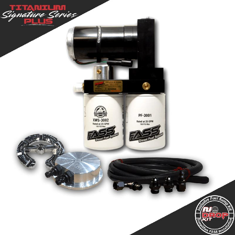 FASS No-Drop Kit Titanium Signature Series Plus 140GPH Fuel System & Sump NDTSPC13180F140G | 2017-2019 Duramax 6.6L L5P