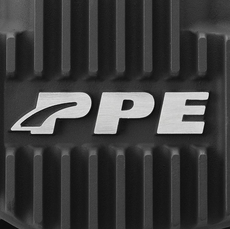 PPE HEAVY-DUTY CAST ALUMINUM REAR DIFFERENTIAL COVER (FOR DANA M300) - BLACK 338051820 | 2017-2025 6.7L Powerstroke