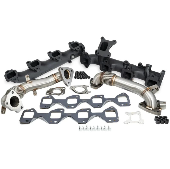 PPE HIGH-FLOW EXHAUST MANIFOLDS WITH UP-PIPES 116112500 | 2017-2026 6.6L Duramax L5P