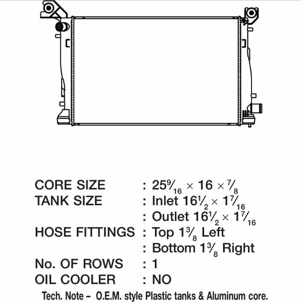 CSF OEM STYLE REPLACEMENT SECONDARY RADIATOR 3664 | 2013-2018 6.7L Cummins