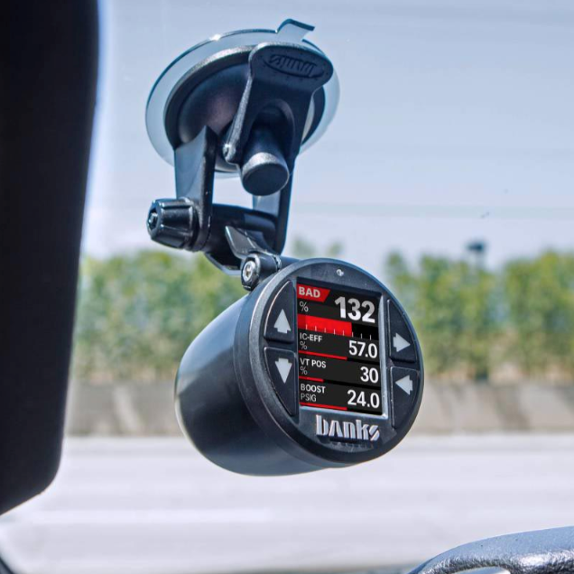BANKS POWER SUCTION CUP GAUGE POD 63341 | UNIVERSAL - FITS SINGLE 2- 1/16" GAUGE