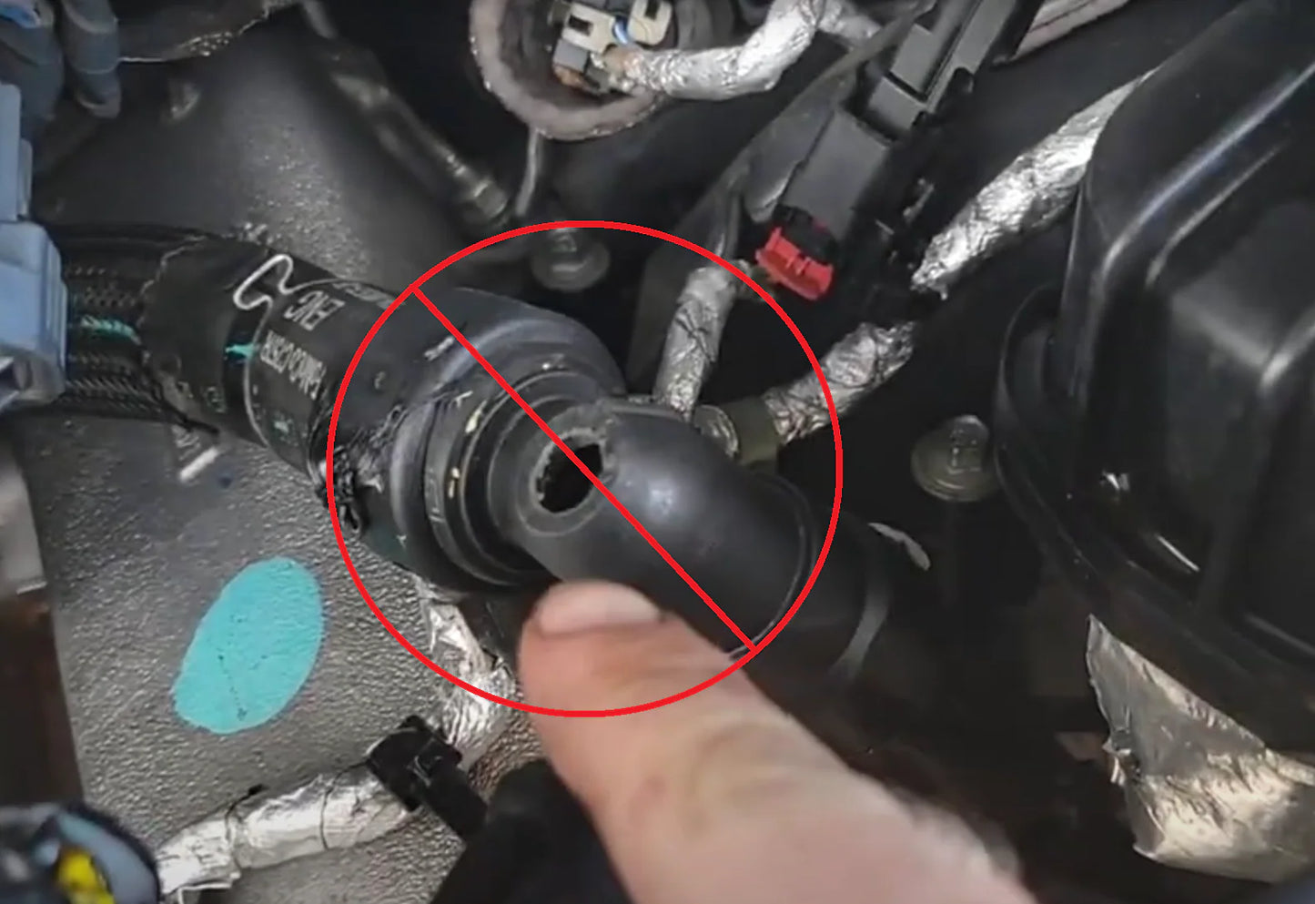 SPE Motorsport Heater Inlet Billet Top Adapter Fitting SPE-S100303 | 2011-2024 Powerstroke 6.7L