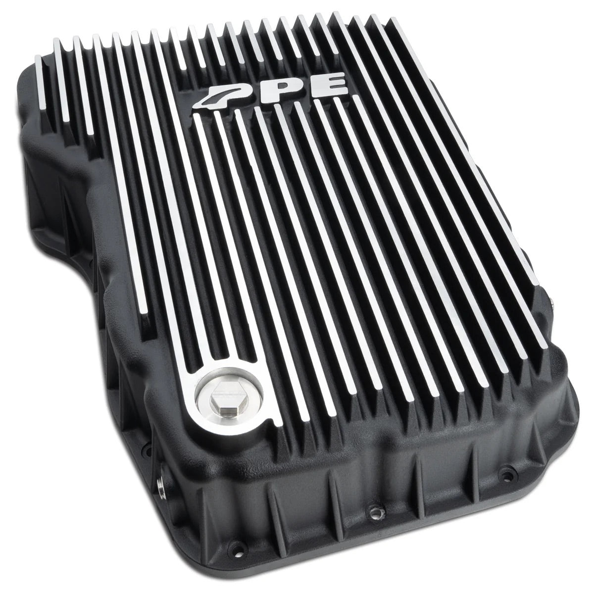 PPE Heavy-Duty Cast Aluminum Flat Bottom 68RFE Transmission Pan 228052100/228052110/228052120 | 2007.5-2024 Cummins 6.7L