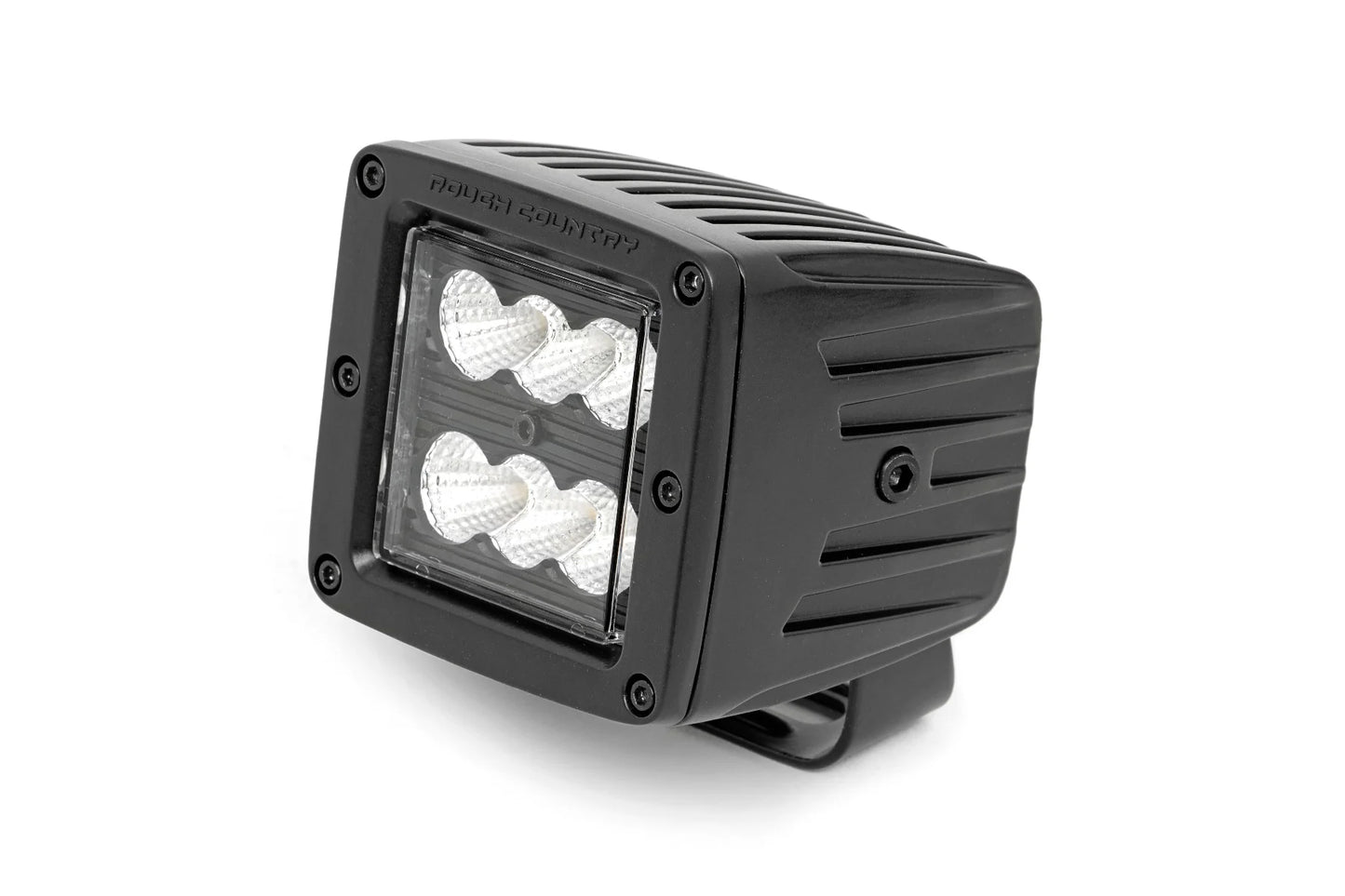 Rough Country Black Series LED Light Pair - 2-inch Square