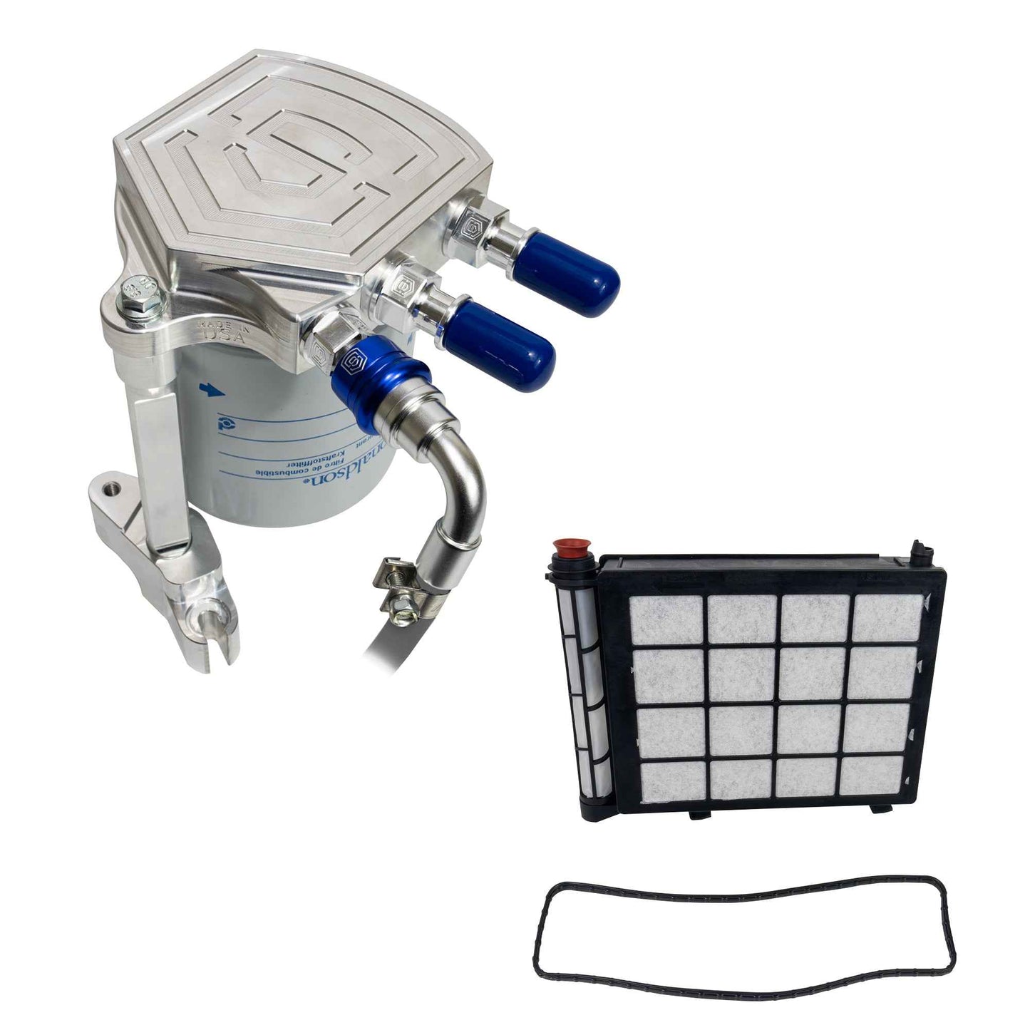 S&S Diesel Ford Fuel Leak Prevention Kit Plus (Chassis-Mounted Fuel Filter) 6.7F17-LPK-PLUS | 2017-2026 6.7L Powerstroke
