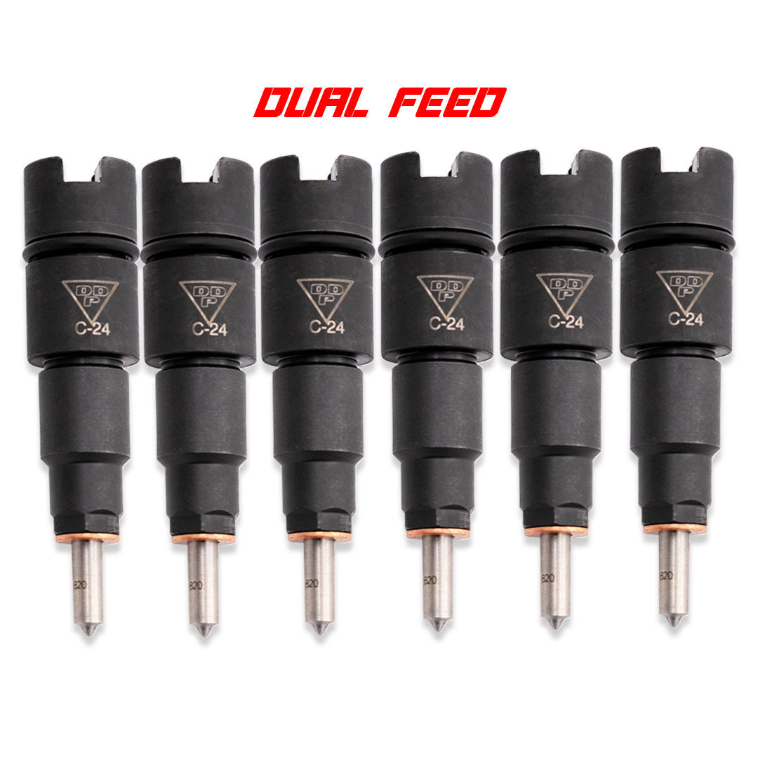 Dodge 98.5-02 24v Custom Dual Feed Injector Set Dynomite Diesel | 1998.5-2002 Cummins 5.9L