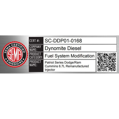 Cummins Stock Patriot Series Reman Injector | 2013-2018 Cummins 6.7L