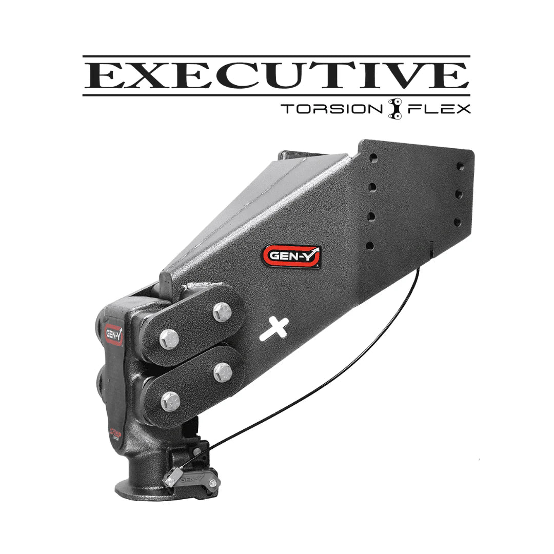 GEN-Y Hitch EXECUTIVE Fifth Wheel-to-Gooseneck (Torsion-Flex) Pin Box GH-8075AL Lippert 1621, 1621 HD, 1116, 1716 Frame Model