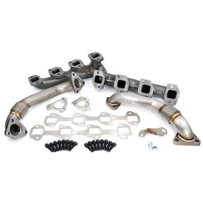 PPE High-Flow Exhaust Manifold & Up-Pipe Kit 116111000 | 2001-2004 Duramax 6.6L LB7