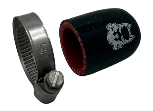 DogBone High Temperature Reinforced Silicone Cap - 7/8" ID (22mm) w/ Hose Clamp DogBone-7/8-L5P-CAP-KIT - WWM Performance
