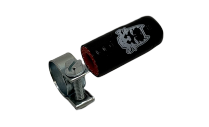 DogBone High Temperature Reinforced Silicone Coolant Cap - 1/4" ID (6.5mm) w/ Hose Clamp