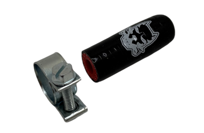DogBone High Temperature Reinforced Silicone Coolant Cap - 5/16" ID (6.5mm) w/ Hose Clamp