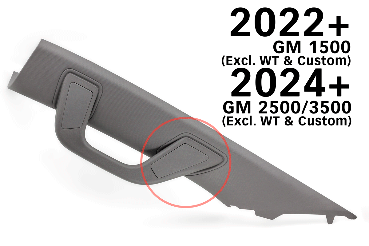 2024+ GM 1500/2500/3500HD 52MM Single Gauge Mount