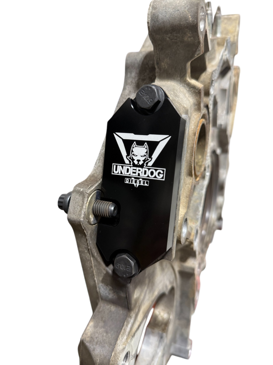 UnderDog Diesel Billet Coolant Block-Off Plate | 2001-2024 GM 6.6L Duramax