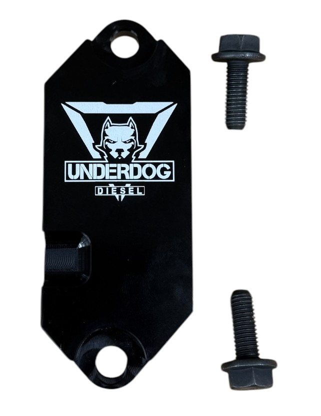 UnderDog Diesel Billet Coolant Block-Off Plate | 2001-2024 GM 6.6L Duramax