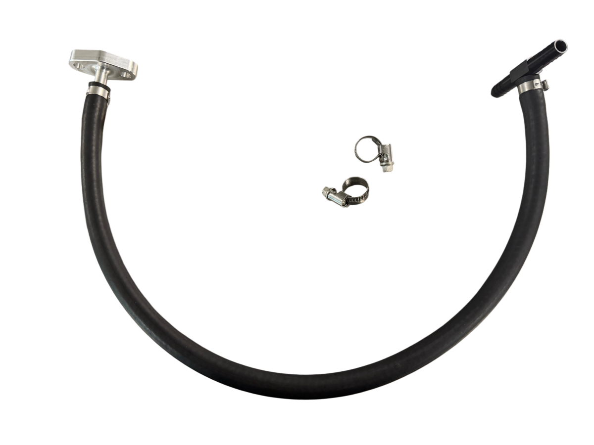 Jr's Garage Turbo Coolant Fitting Assembly JRS-1719-L5P-TCFA-Raw | 2017-2019 6.6L Duramax L5P