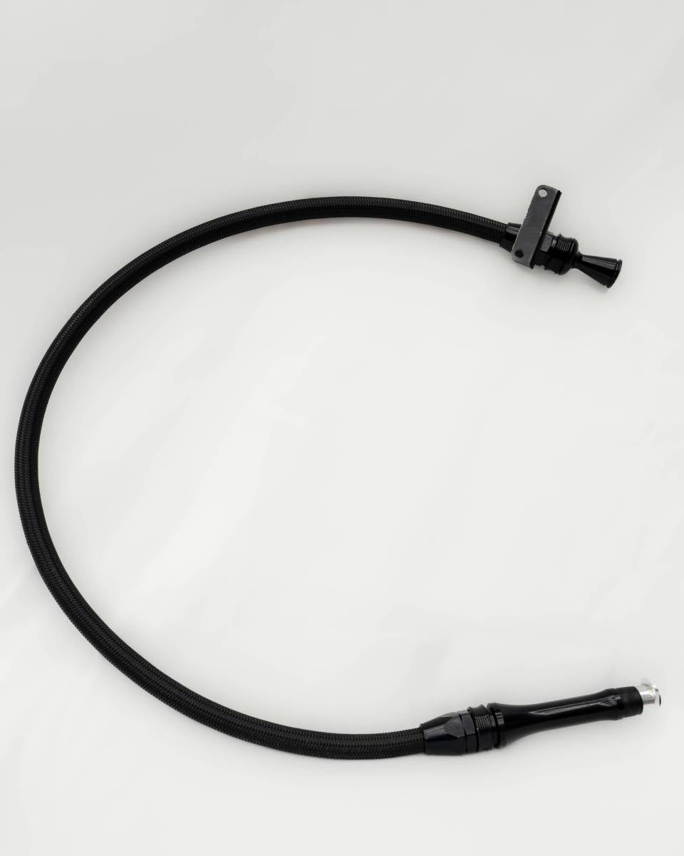 Flyin' Diesel Locking Flexible Transmission Dipstick for 47/48RE - Black FD-48REBL | 1996-2007 Cummins 5.9L