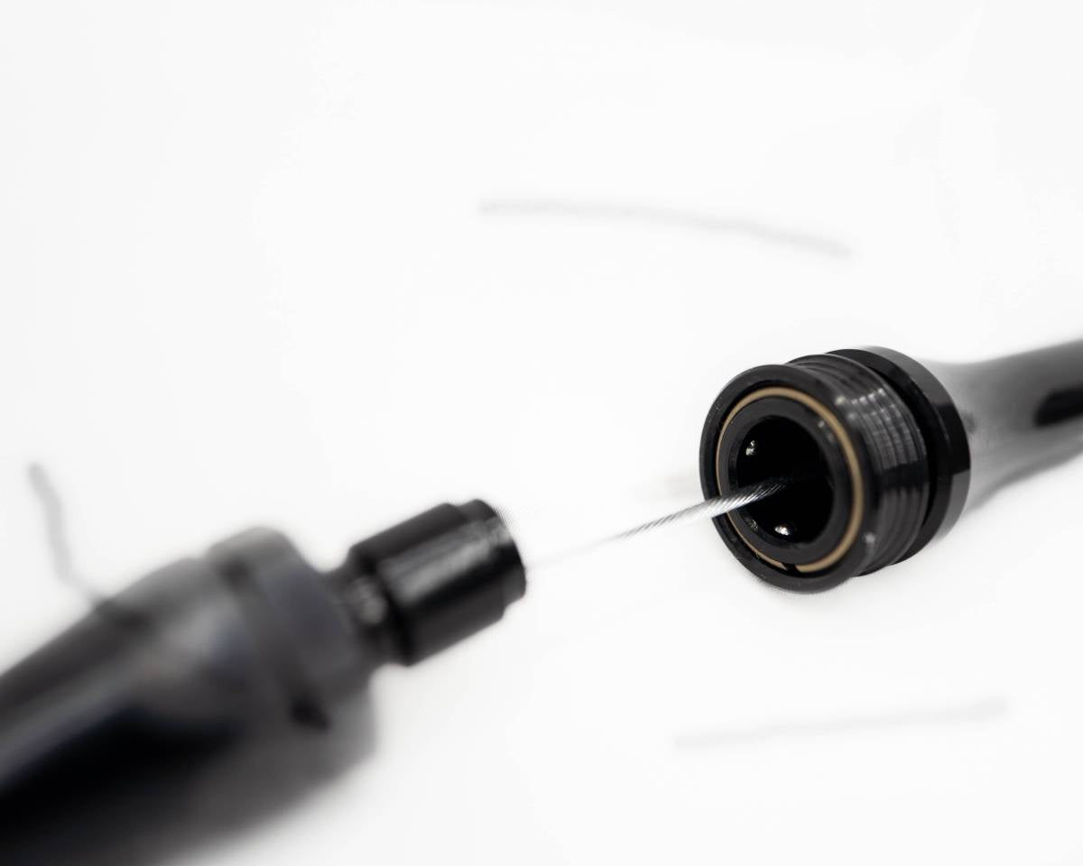 Flyin' Diesel Locking Flexible Transmission Dipstick for 47/48RE - Black FD-48REBL | 1996-2007 Cummins 5.9L