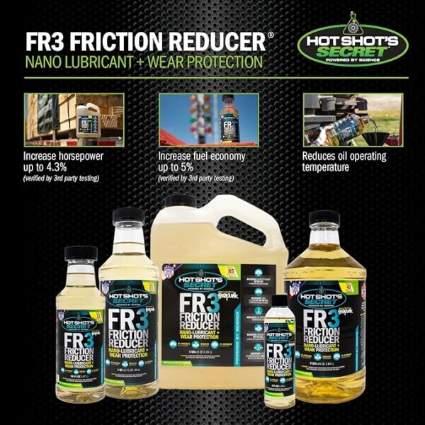 HOT SHOT'S SECRET HSSFR316Z FR3 FRICTION REDUCER OIL ADDITIVE - 1 qt (32 oz)