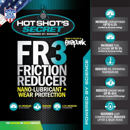 HOT SHOT'S SECRET HSSFR316Z FR3 FRICTION REDUCER OIL ADDITIVE - 1 qt (32 oz)