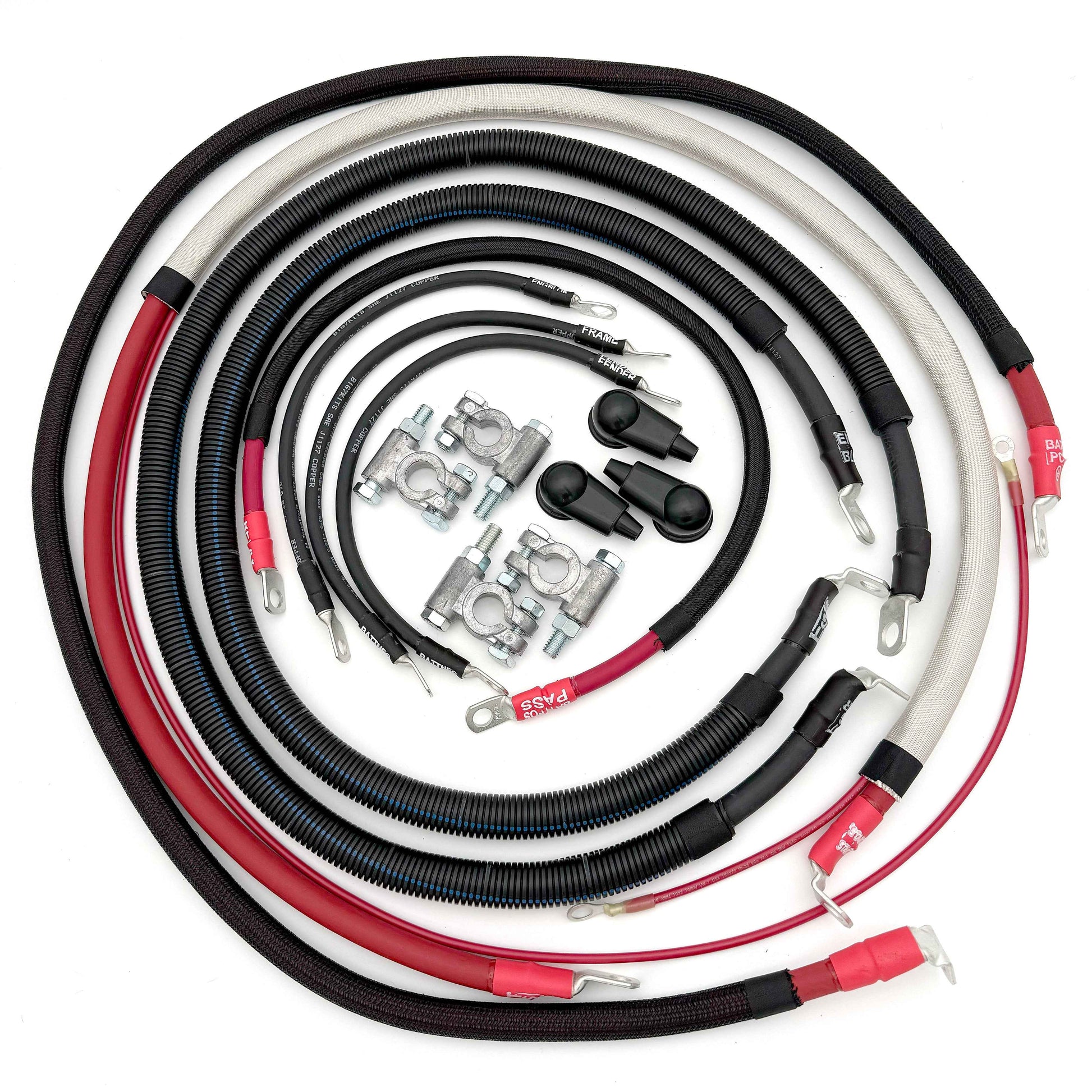 Ford Powerstroke 7.3 Diesel - F250/F350 OBS Battery Cable Kit (1990-1997)