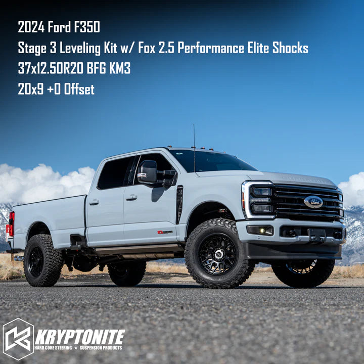 KRYPTONITE STAGE 2 LEVELING KIT WITH FOX PERFORMANCE ELITE SHOCKS KRFD17STAGE2FOXPE | 2017-2022 6.7L Powerstroke