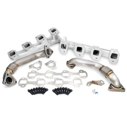 PPE High-Flow Exhaust Manifold & Up-Pipe Kit 116111000 | 2001-2004 Duramax 6.6L LB7