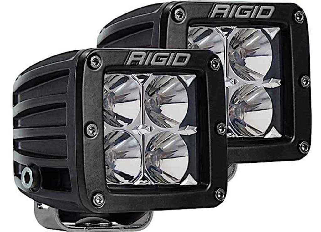 Rigid Industries D-SERIES PRO FLOOD SURFACE MOUNT BLACK 2 LIGHTS 202113 | Universal