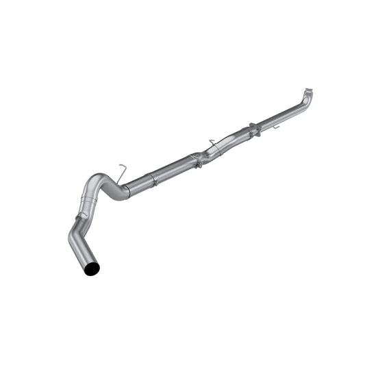 MBRP EC/CC T409 Stainless Steel 5 Downpipe-Back Single Side Exit - No Muffler S60210SLM | 2001-2004 6.6L Duramax LB7 - WWM Performance