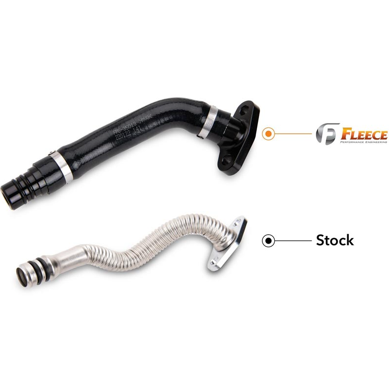 Fleece Performance Turbo Drain Tube Kit FPE-CTDT-VGT-KIT | 2007.5-2018 Cummins 6.7L