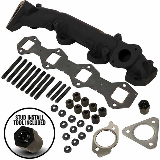 BD Diesel Right Side Exhaust Manifold Kit With Gaskets & Studs 1043009 - WWM Performance