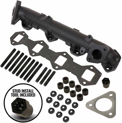 BD Diesel Right Side Exhaust Manifold Kit With Gaskets & Studs 1043005