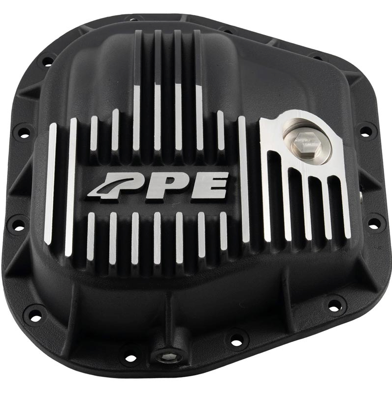 PPE 338051110 Heavy-Duty Cast Aluminum Rear Differential Cover - Brushed