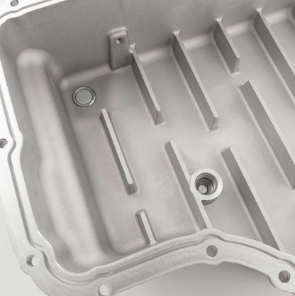 PPE 328053510 Heavy-Duty Cast Aluminum 10R140 Deep Transmission Pan - Brushed