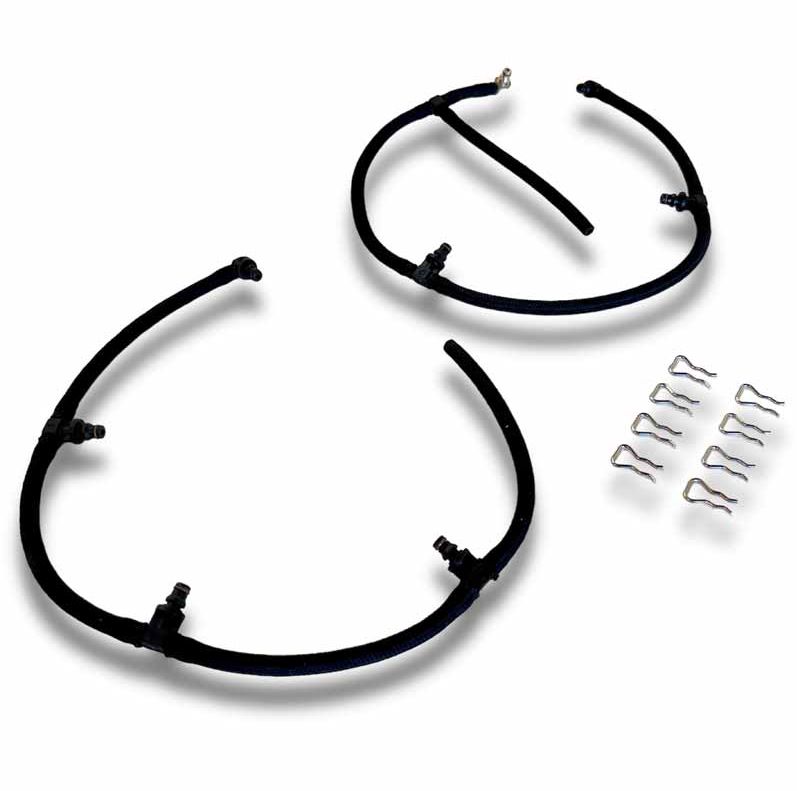 MERCHANT AUTOMOTIVE FUEL INJECTOR RETURN LINE & CLIP SET 20249 | 2004.5-2010 Duramax 6.6L LLY/LBZ/LMM