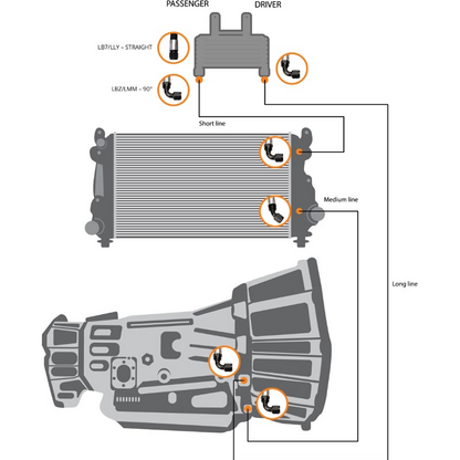 FLEECE ALLISON TRANSMISSION COOLER LINES FPE-TL-LBZ-LMM | 2006-2010 Duramax 6.6L LBZ/LMM