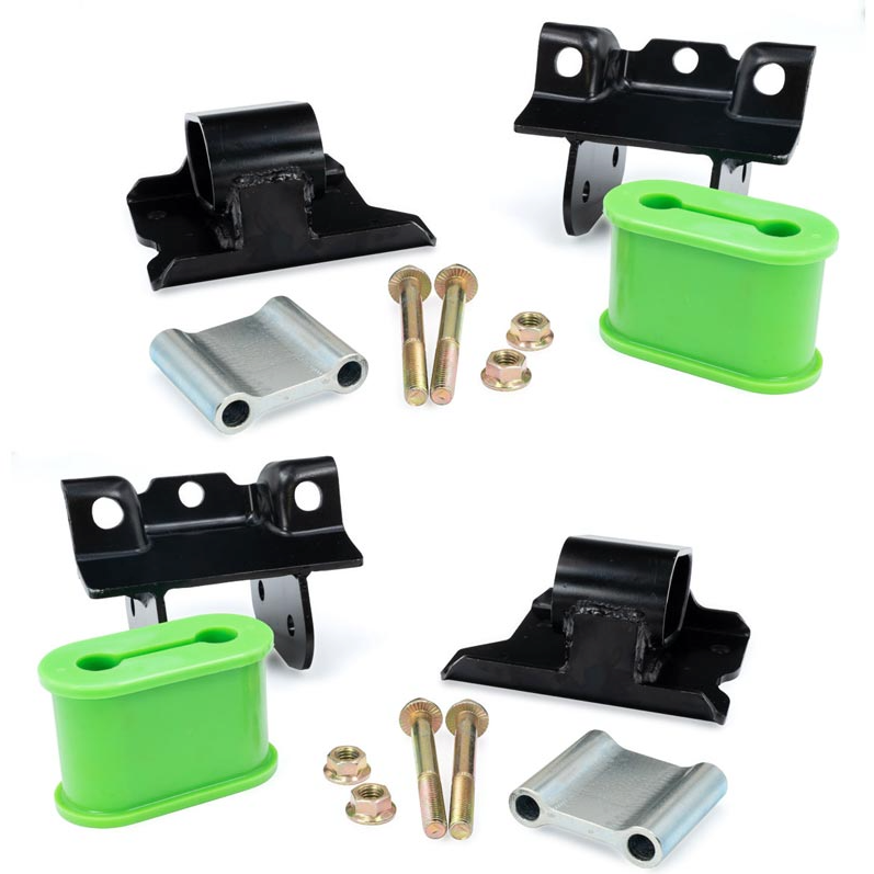 PPE 168030150 SILICONE BUSHING ENGINE MOUNT KIT - GREEN 50 SHD (OE FIRMNESS)