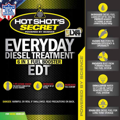 HOT SHOT'S SECRET HSSEDT16ZSP EVERYDAY DIESEL TREATMENT FUEL ADDITIVE - 16 oz