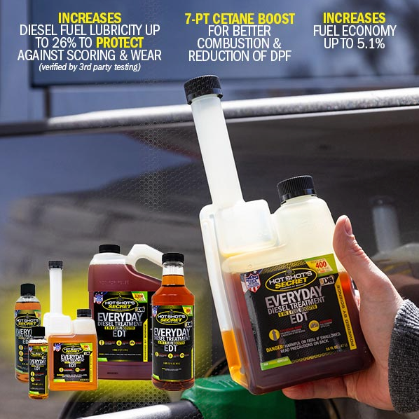 HOT SHOT'S SECRET HSSEDT16ZSP EVERYDAY DIESEL TREATMENT FUEL ADDITIVE - 16 oz