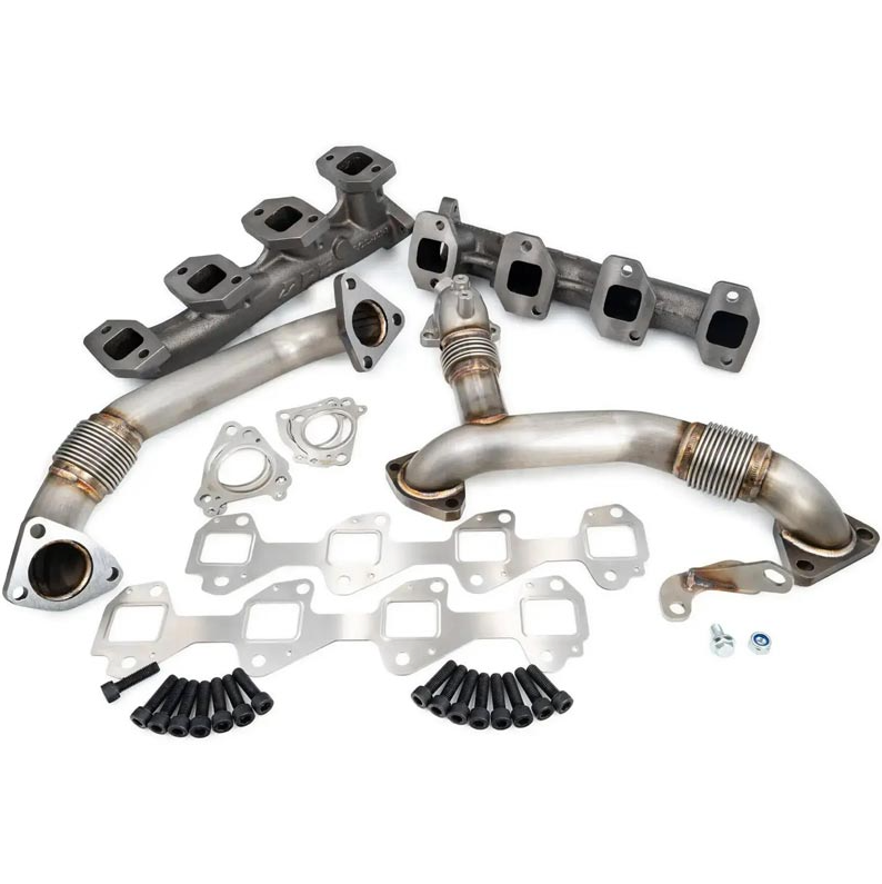 PPE HIGH-FLOW EXHAUST MANIFOLDS WITH UP-PIPES 116112000  | 2011-2016 6.6L Duramax LML