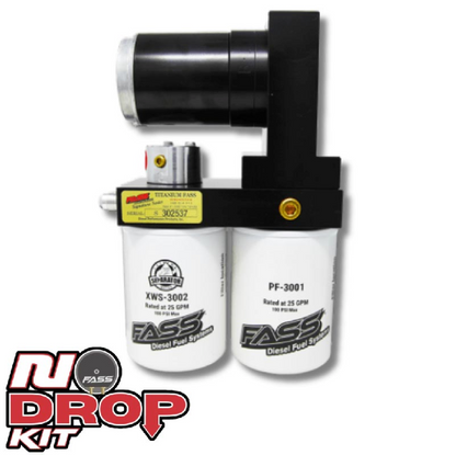 FASS NDTSD07165G NO-DROP KIT TITANIUM SERIES 165GPH FUEL SYSTEM & SUMP 2005-2018 5.9/6.7 CUMMINS 2021-2024