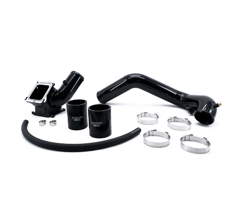 HSP Diesel Max Flow Bridge and Cold Side Tube - Behind Alternator Style 004-HSP | 2006-2010 Duramax 6.6L LBZ/LMM
