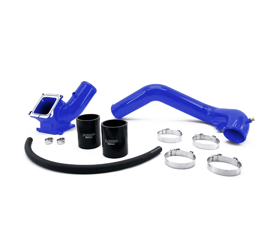 HSP Diesel Max Flow Bridge and Cold Side Tube - Behind Alternator Style 004-HSP | 2006-2010 Duramax 6.6L LBZ/LMM