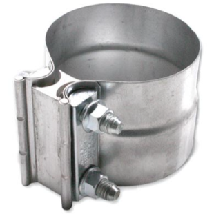 DIAMOND EYE 4" ALUMINIZED LAP-JOINT EXHAUST CLAMP L40AA | Universal POWERSTROKE CUMMINS DURAMAX