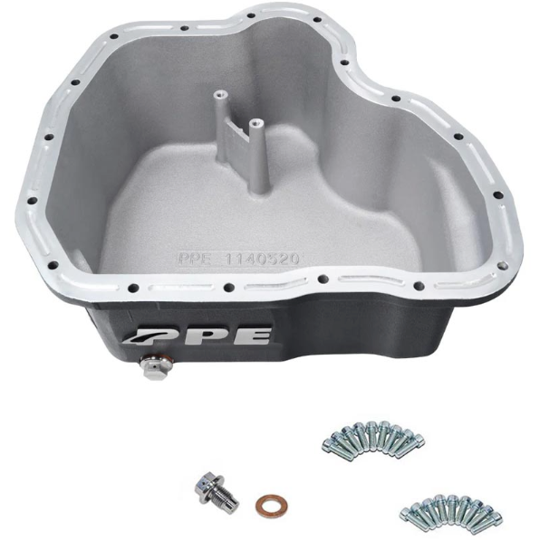 PPE HIGH-CAPACITY CAST ALUMINUM OIL PAN 114052000 & 114052020 | 2001-2010 Duramax 6.6L LB7/LLY/LBZ/LMM