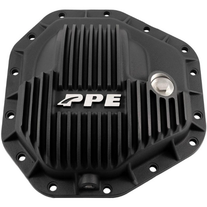 PPE HEAVY-DUTY CAST ALUMINUM REAR DIFFERENTIAL COVER (FOR DANA M275) BLACK 338052020 | 2017-2025 6.7L Powerstroke
