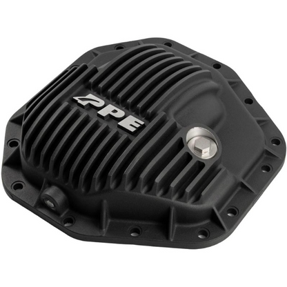 PPE HEAVY-DUTY CAST ALUMINUM REAR DIFFERENTIAL COVER (FOR DANA M275) BLACK 338052020 | 2017-2025 6.7L Powerstroke