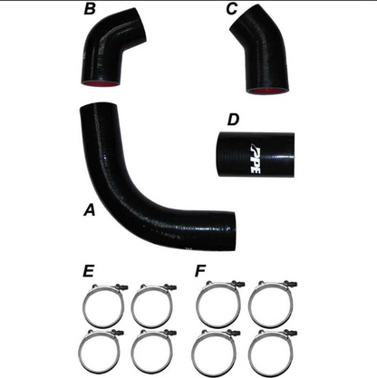 PPE SILICONE HOSE & CLAMP KIT 115910204 | 2002-2004 6.6L Duramax LB7